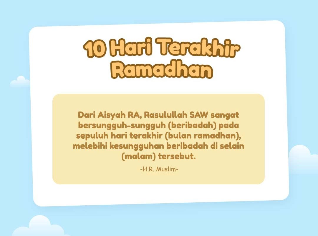 Keutamaan Hari Terakhir Ramadhan